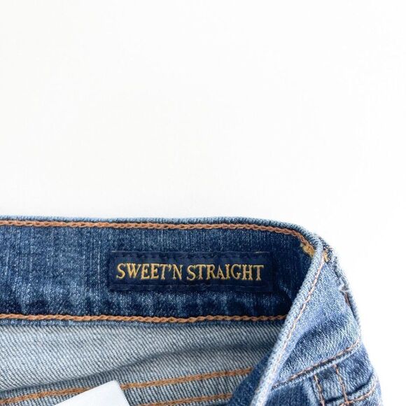 Lucky Brand Women's Jeans Swirl Sweet'N Straight Dragon Alley Blue Size 0 / 25 - Picture 5 of 12